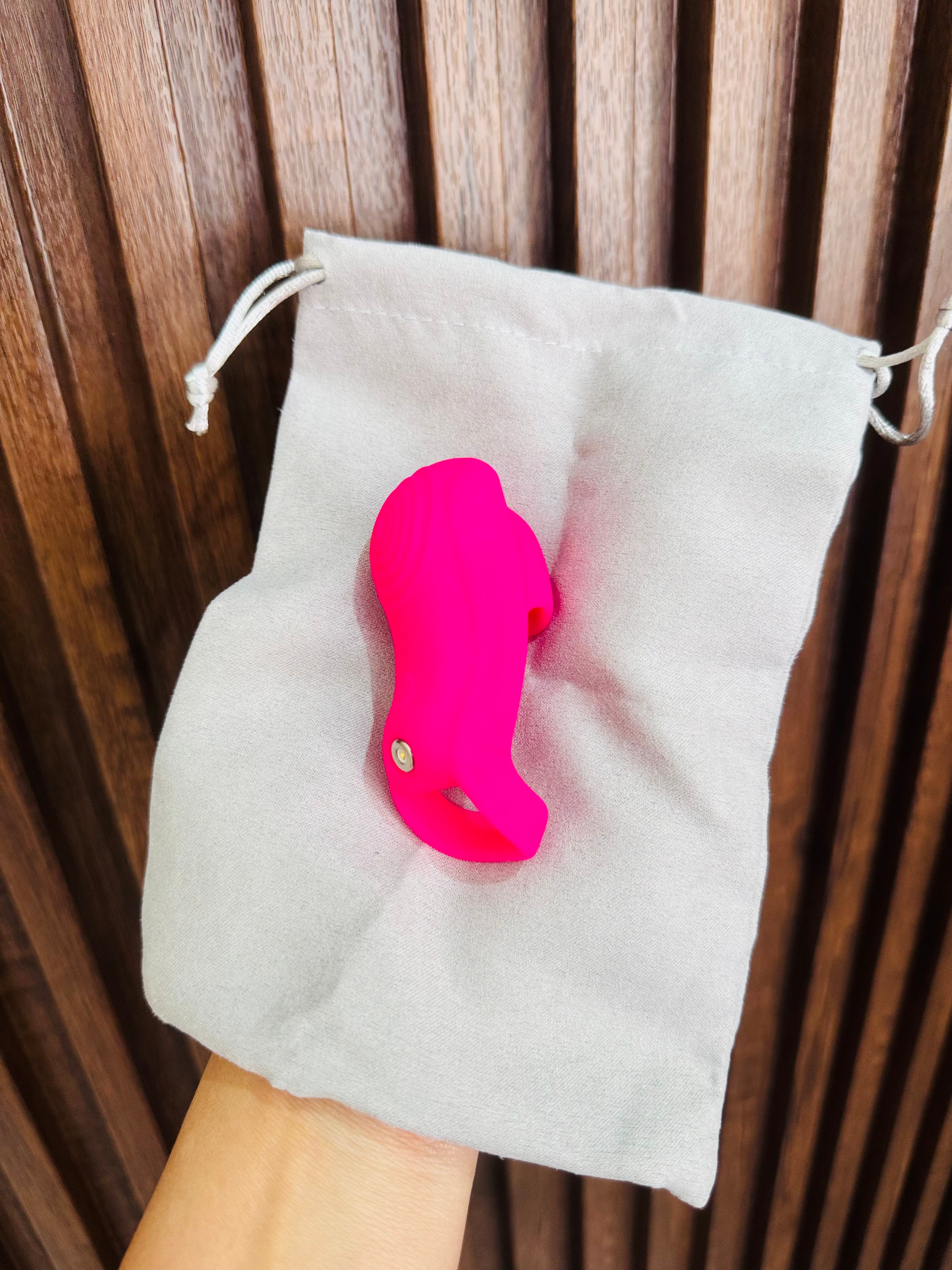 Vibrador de dedo Fucsia